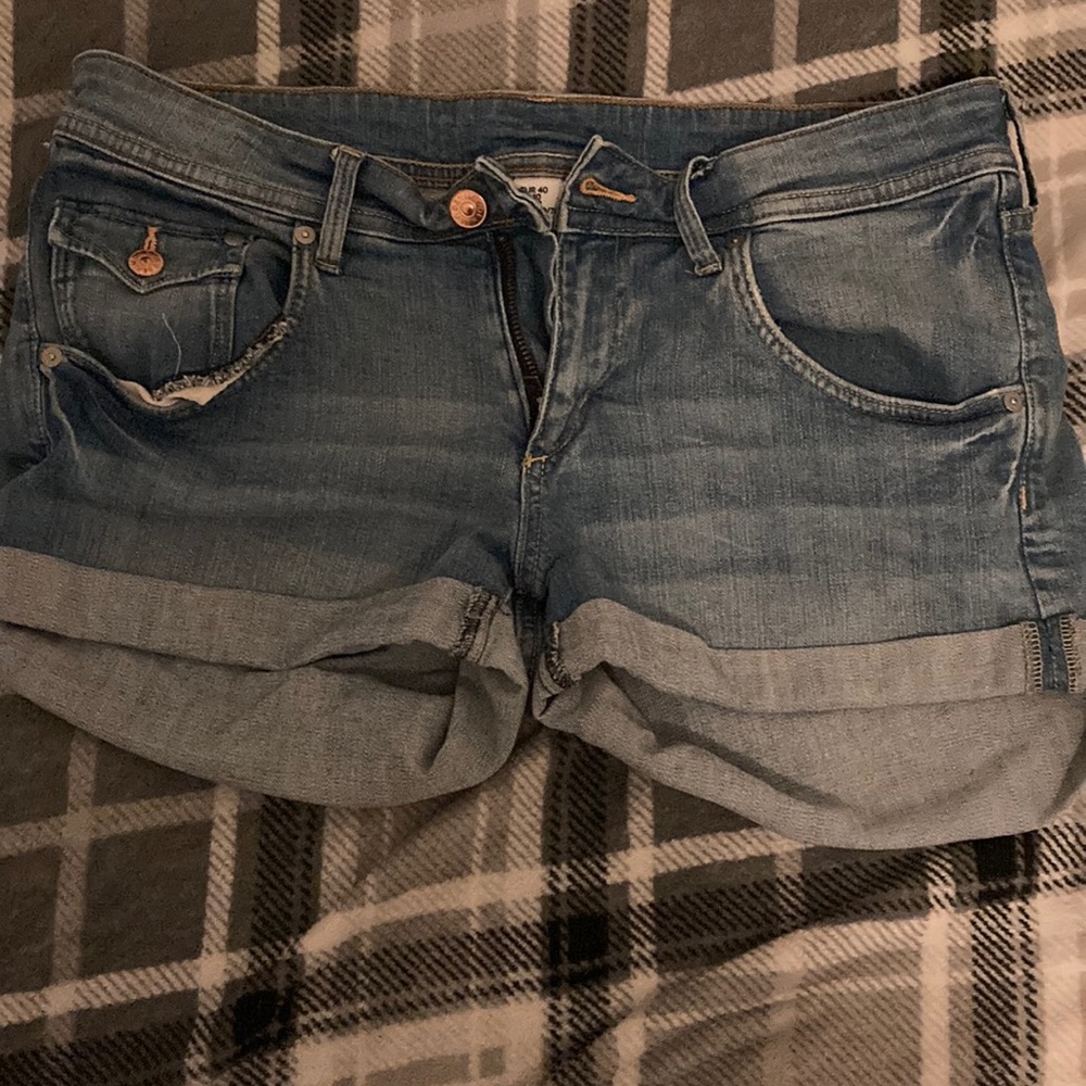 Blue denim jean shorts size: 10 in woman